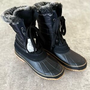 Women's Bass Black Winter Boots